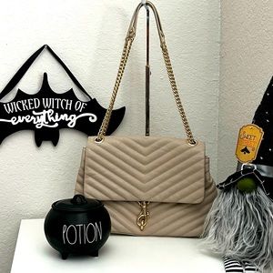 COPY - Rebecca Minkoff Woman’s Edie Flap Shoulder Bag, Tahini